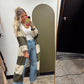 Chunky Stripe Long Cardigan
