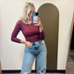 Ship Has Sailed Top (Burgundy)