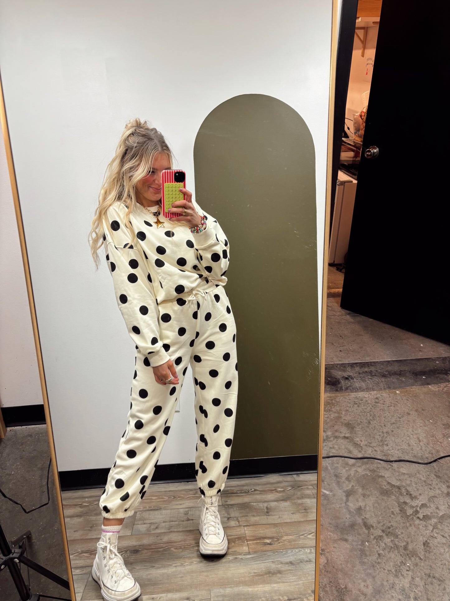 Polka Dot Sweat Set