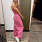 Free To Be Jumpsuit (Fuschia)
