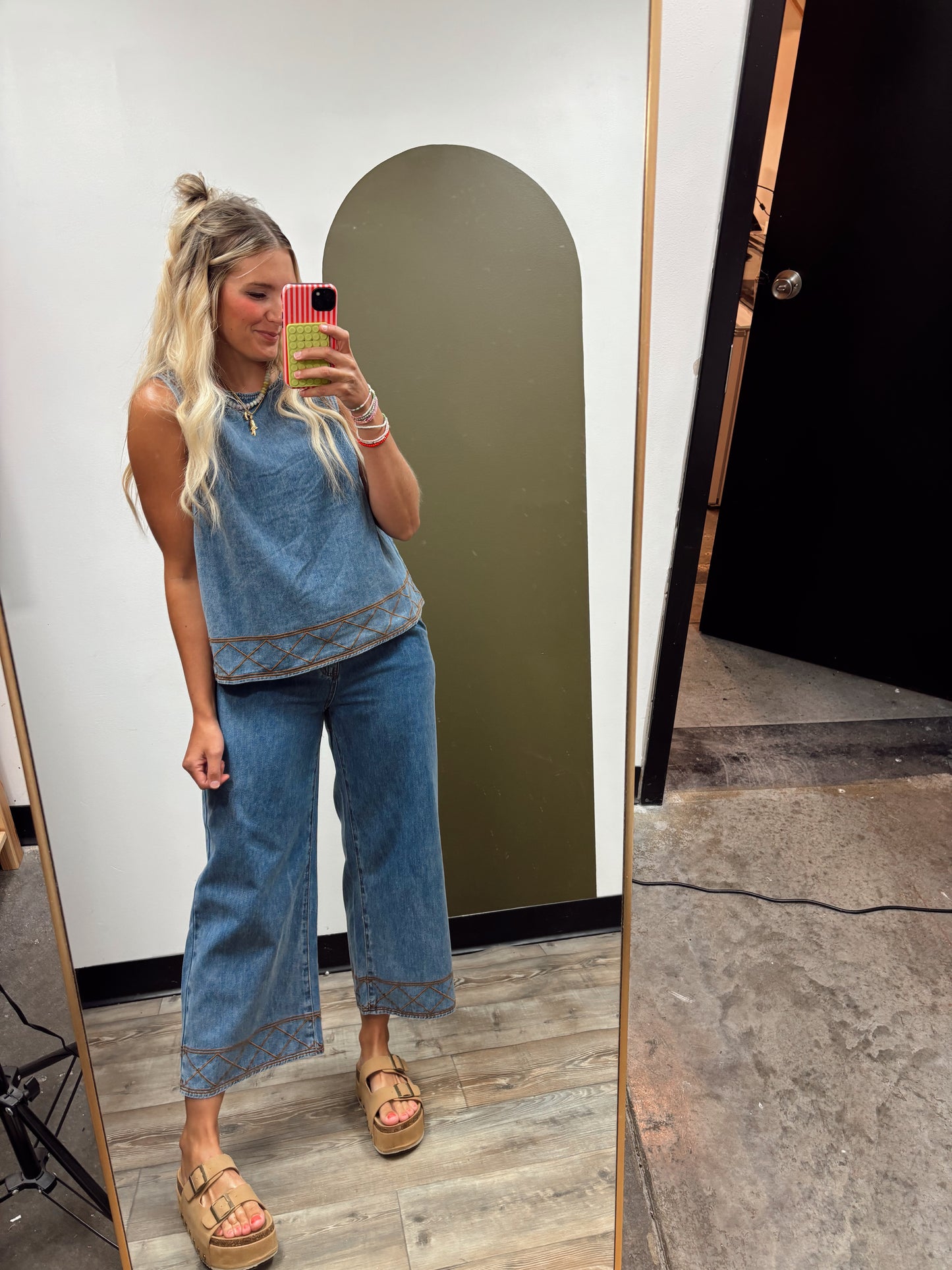 Lera Denim Stitch Set