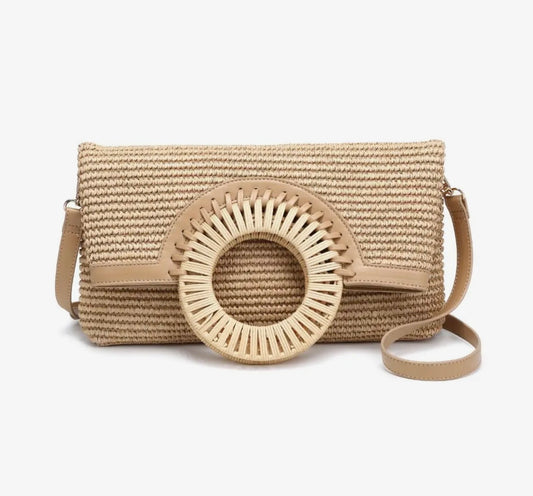 Tessa Crossbody Clutch (Natural)