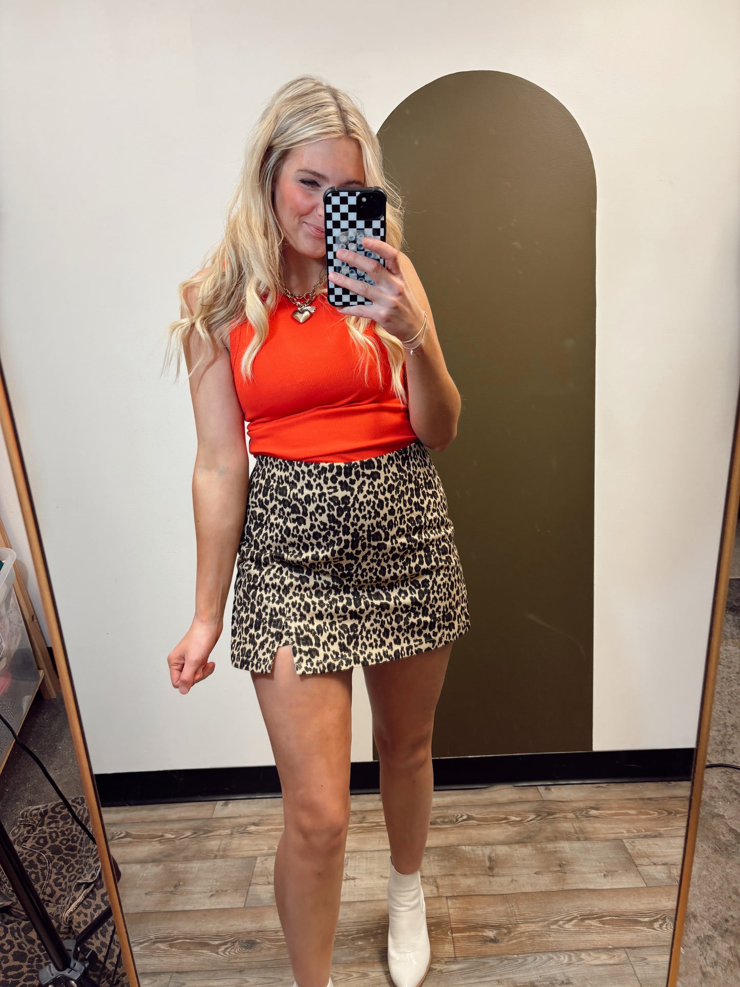 Cheetah Skort