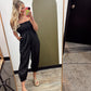 Capri Balloon Jumpsuit (Black)