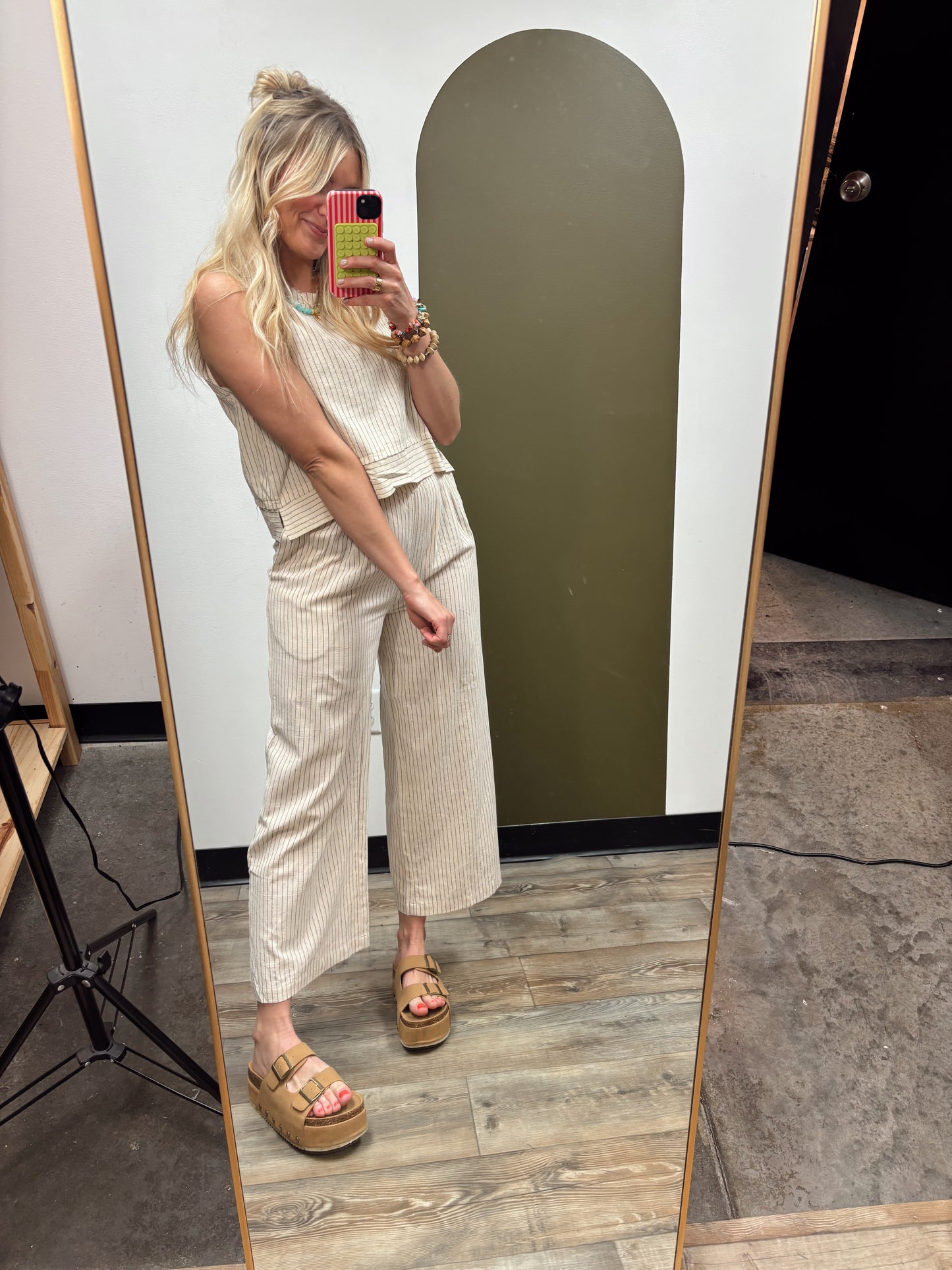 On The Road Again Set (Oatmeal Stripe)