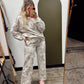 Faded Florals Sweat Set