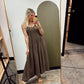Sienna Maxi Dress (Brown)
