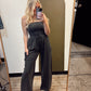 Free To Be Strapless Jumpsuit (Black)