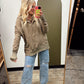 Boxy Hoody Top (Mocha)