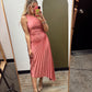 Total Eclipse Pleat Dress (Rose)