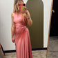 Total Eclipse Pleat Dress (Rose)