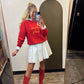 Kansas City Emb Sweater (Red)