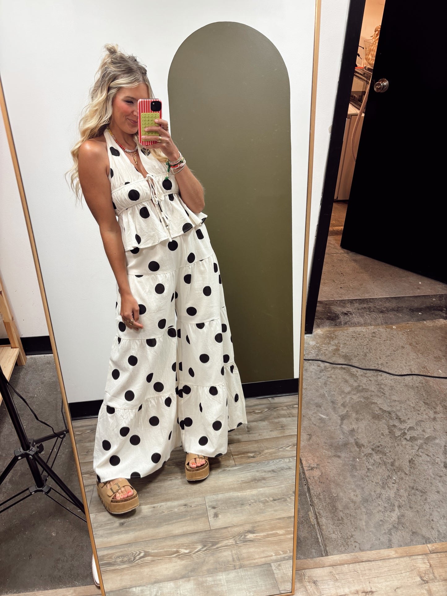 Vixen Halter Pant Dot Set