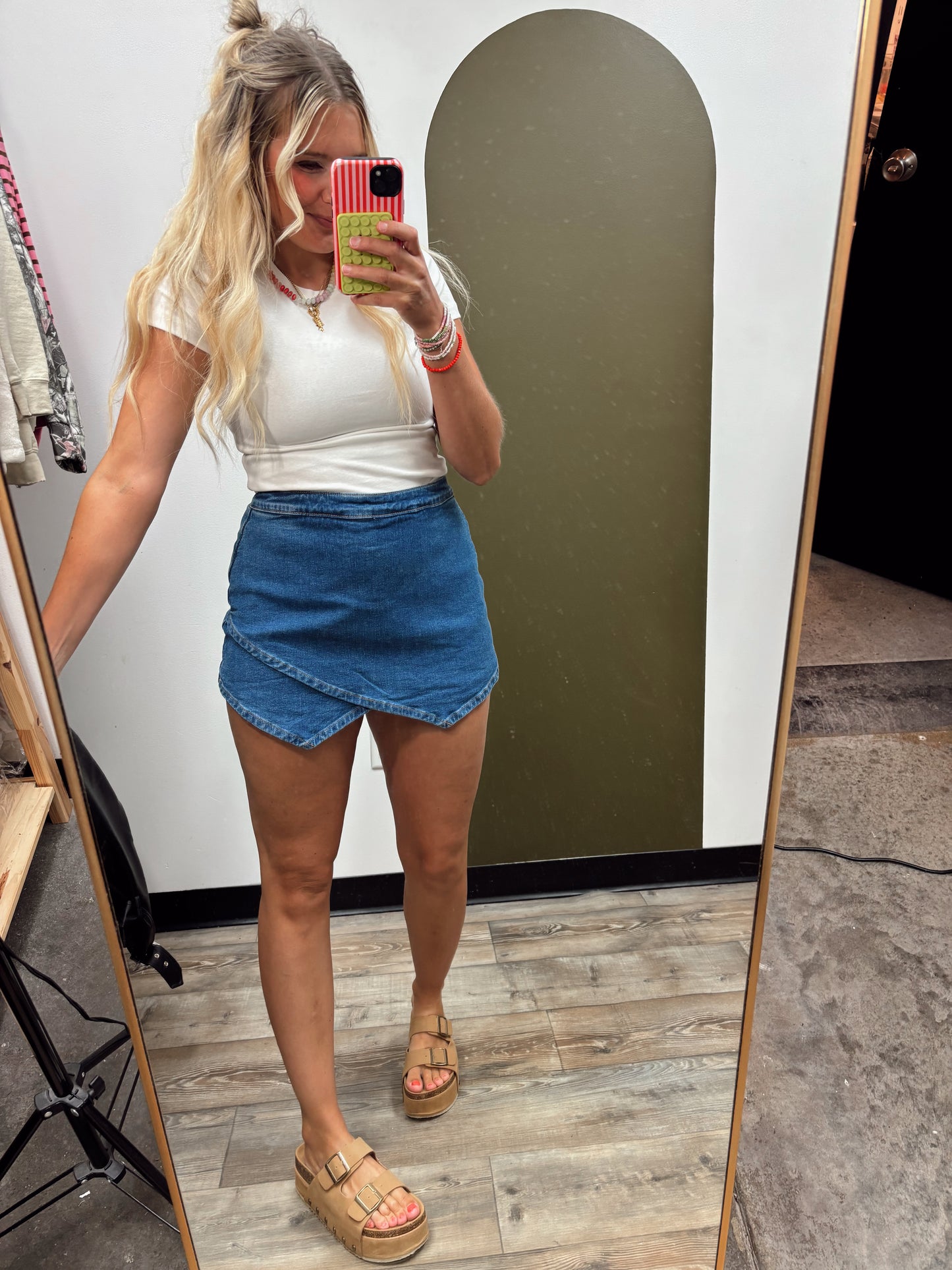 Leila Denim Skort
