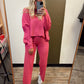 Rosy Textured Sweater (Pink)
