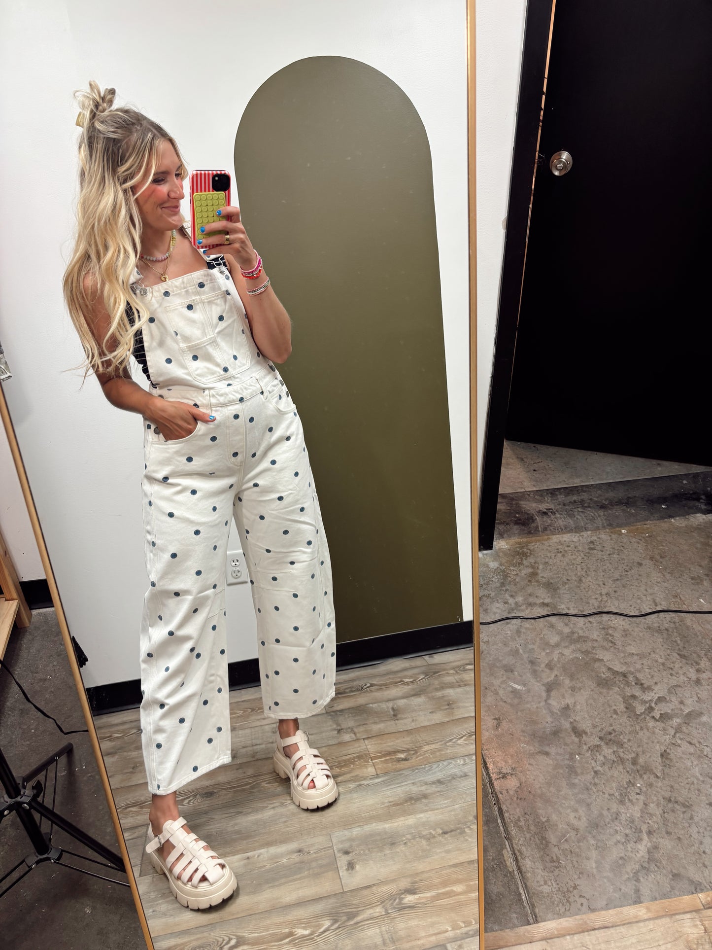 Relaxed Polka Dot Overall