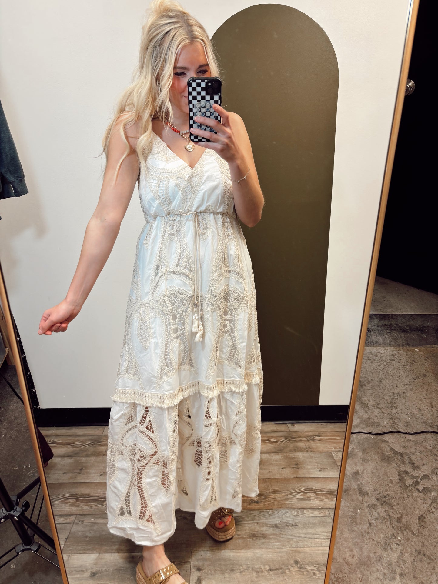 White Sand Beach Maxi Dress