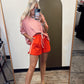 Coral Cutie Stripe Top
