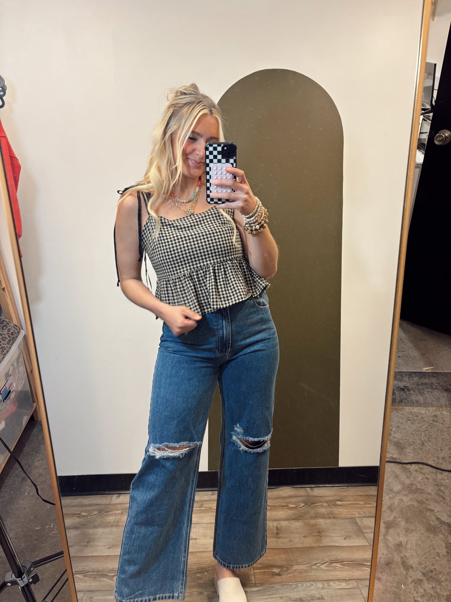 Sabrina Gingham Tank