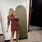 Lucia Wrap Tie Dress (Wine)