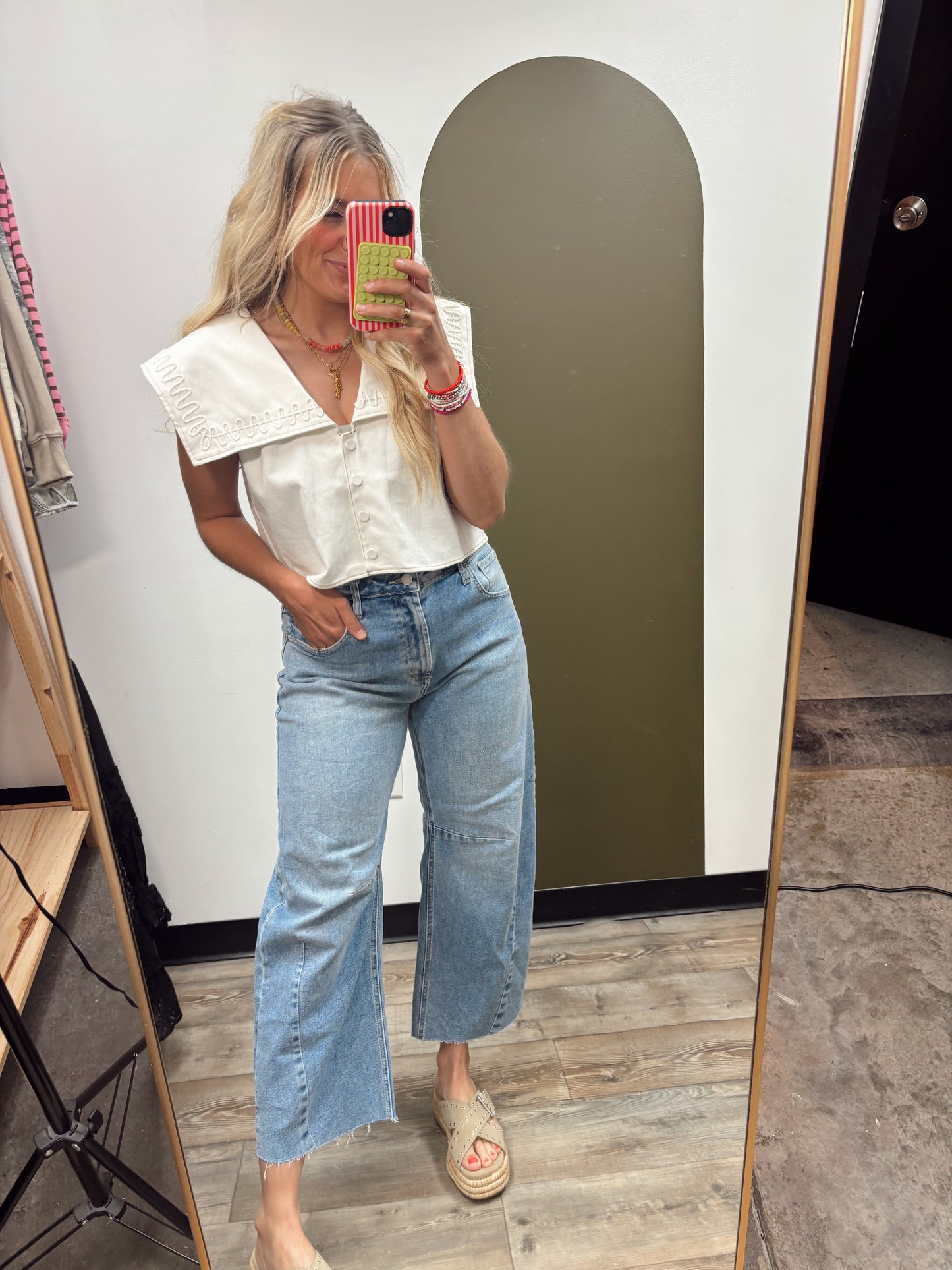 Cierra Detail Top (Cream)