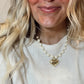 Puffy Heart Bead Necklace