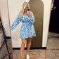 Santorini Print Dress