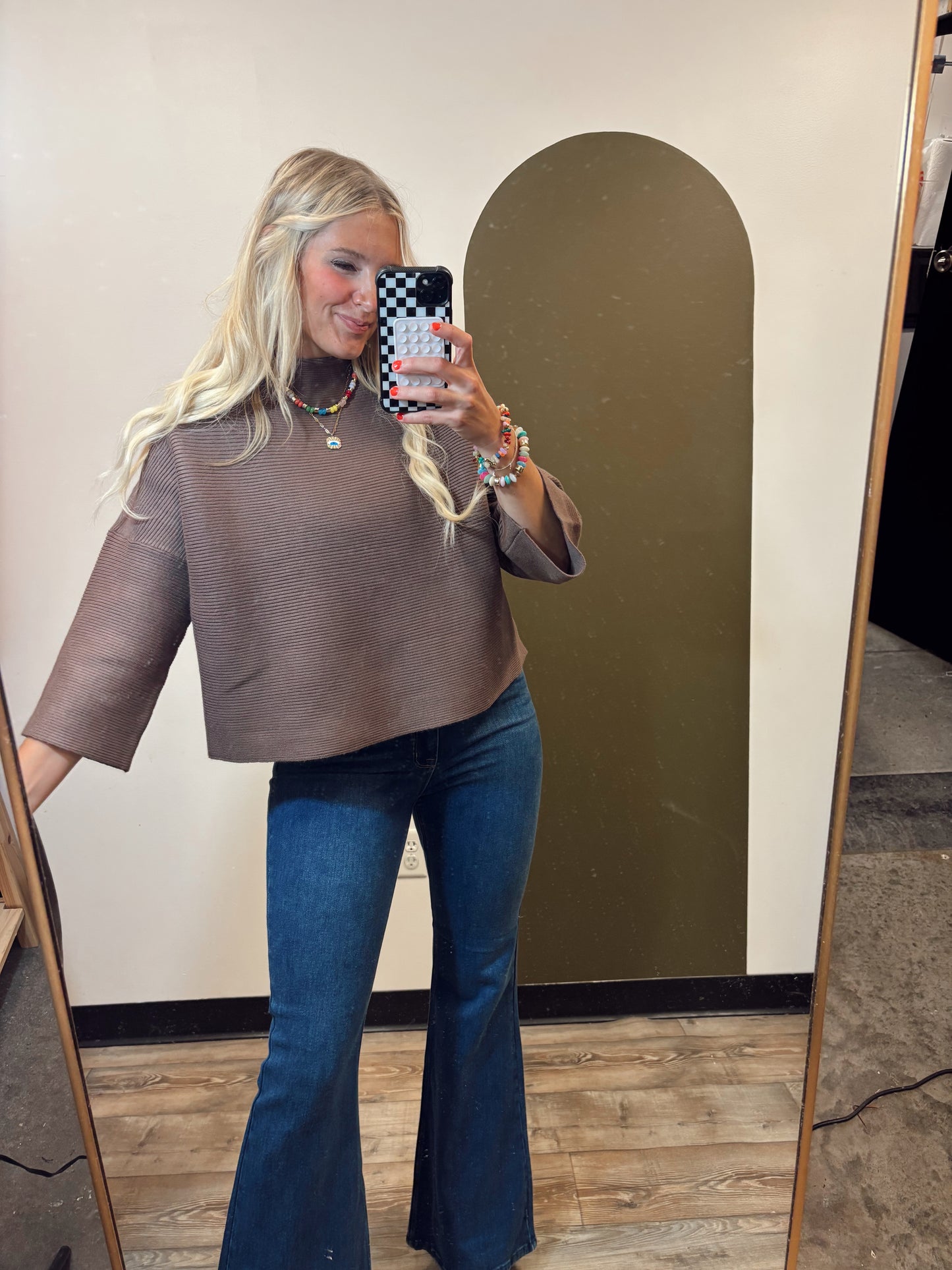 Not So Casual Top (Chocolate)