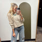 Kaia Emb Sweater (Taupe)
