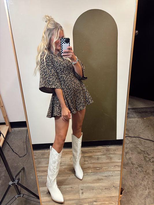 Free To Frolic Leopard Romper