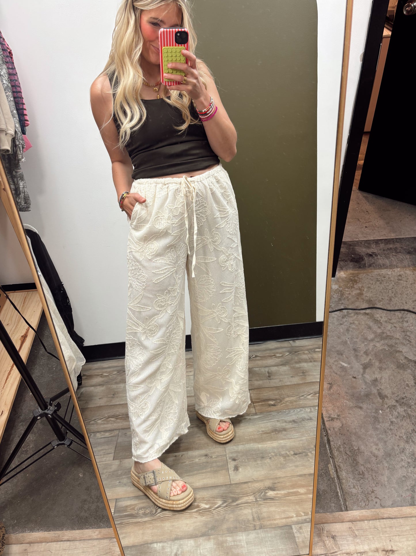 Boca Crochet Pant (Cream)