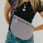 Westlyn Woven Bum Bag (Purple Checked)