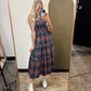 Sloane Plaid Midi Dress