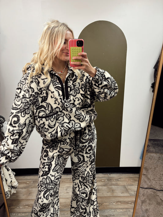 Paisley And Floral Pullover