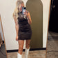 Fall Evening Velvet Dress (Brown)