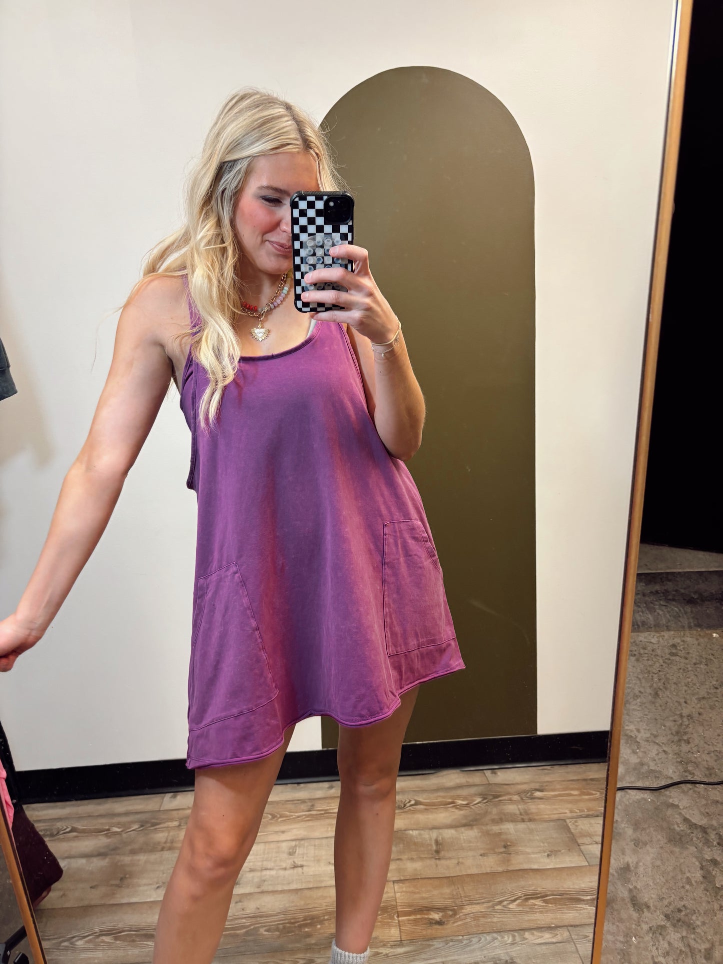 Weekend In Sneakers Dress (Purple)