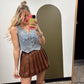 Zoey Emb Denim Vest