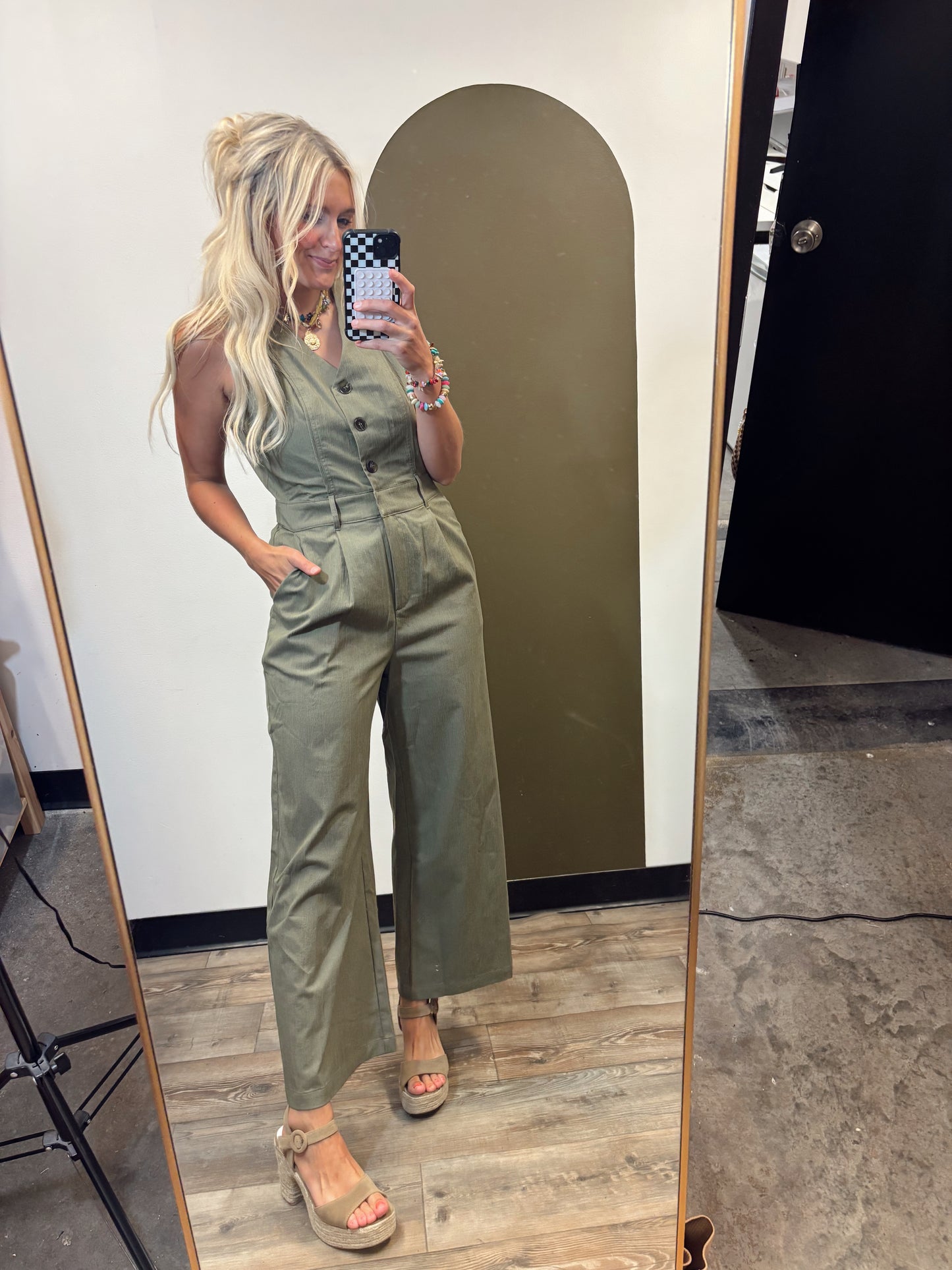 Gianna Button Jumpsuit