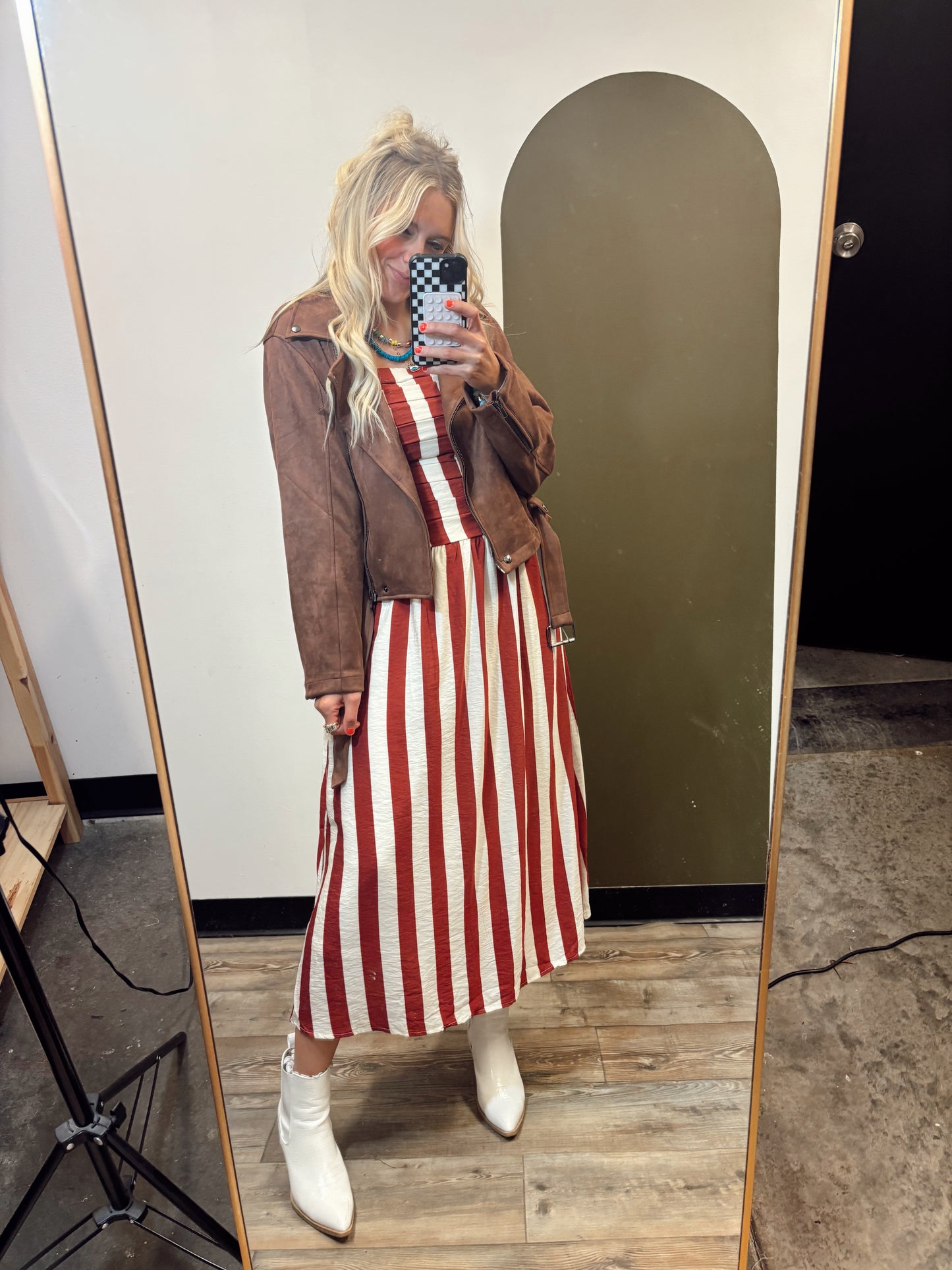 Going Places Moto Jacket (Brown)