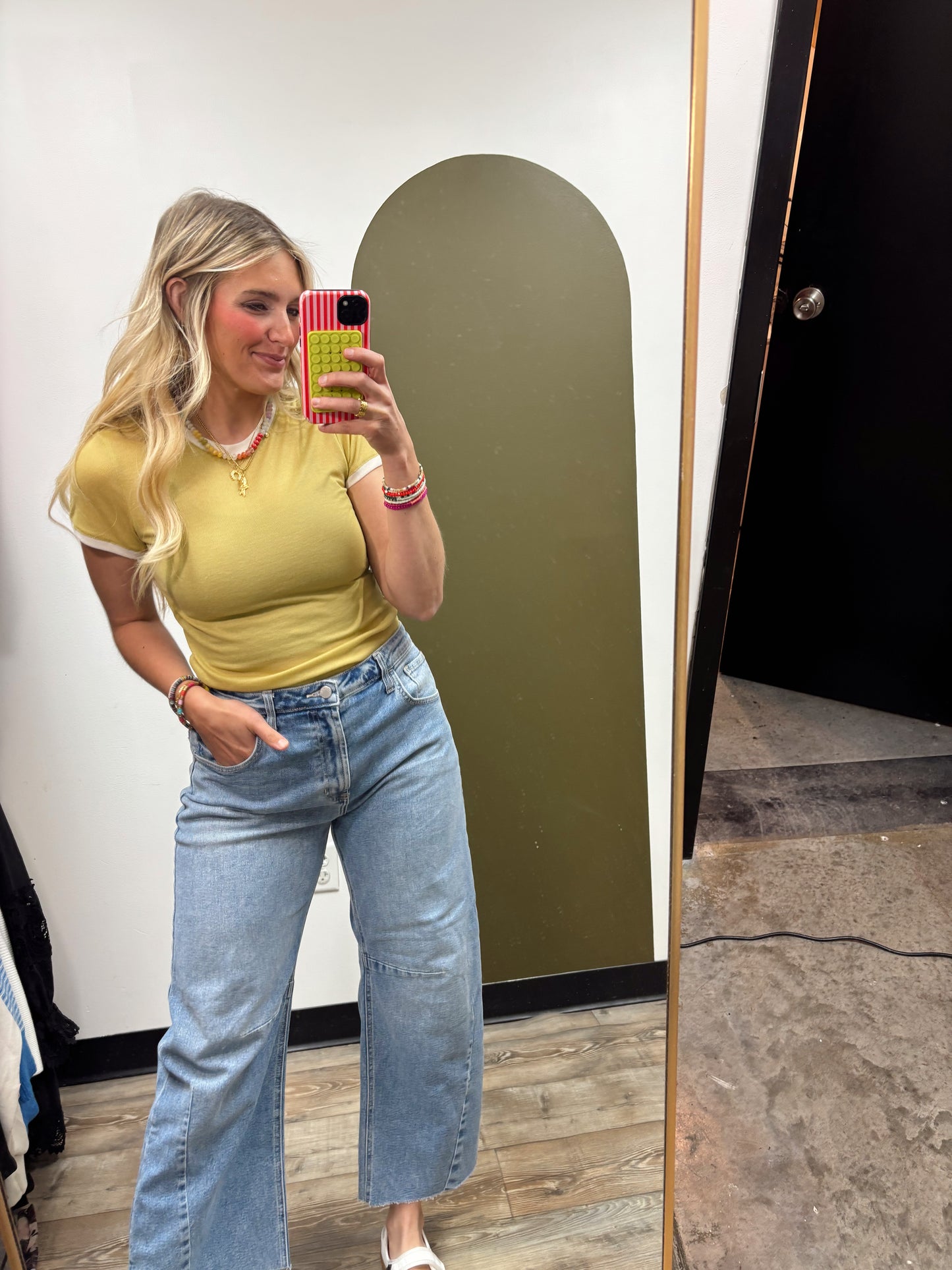 Essential Ringer Tee (Mustard)