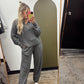 Fallon Cable Knit Jogger (Charcoal)