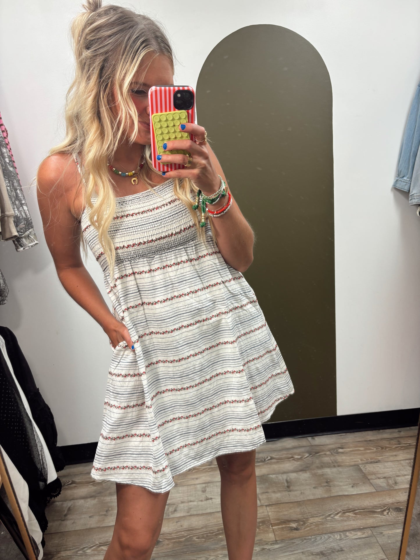 Henleigh Print Mini Dress