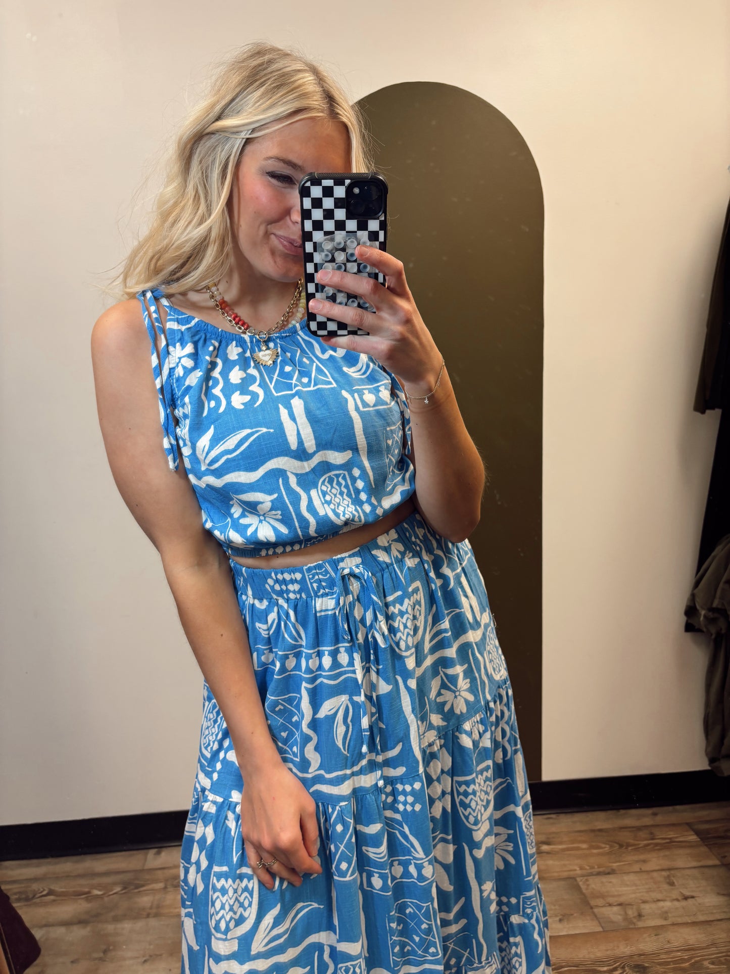 Boho Babe Maxi Set (Blue)