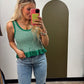 Peplum Knit Tank (Green)