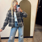 Box Car Plaid Top (Black)