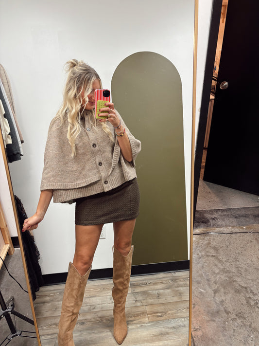 At The Cape Cardigan (Taupe)