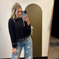 Leah Contrast Stitch Sweater