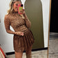 Fawn Sheer Print Top