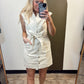 Kathleen Button Dress (Sand)