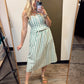 Lena Stripe Midi Dress